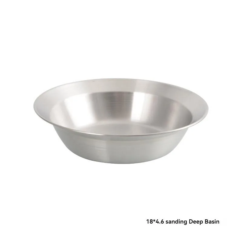 4Pcs Outdoor Tableware Set Stainless Steel Bowls Plates & Saucers Pinggan dan mangkuk - Image 5