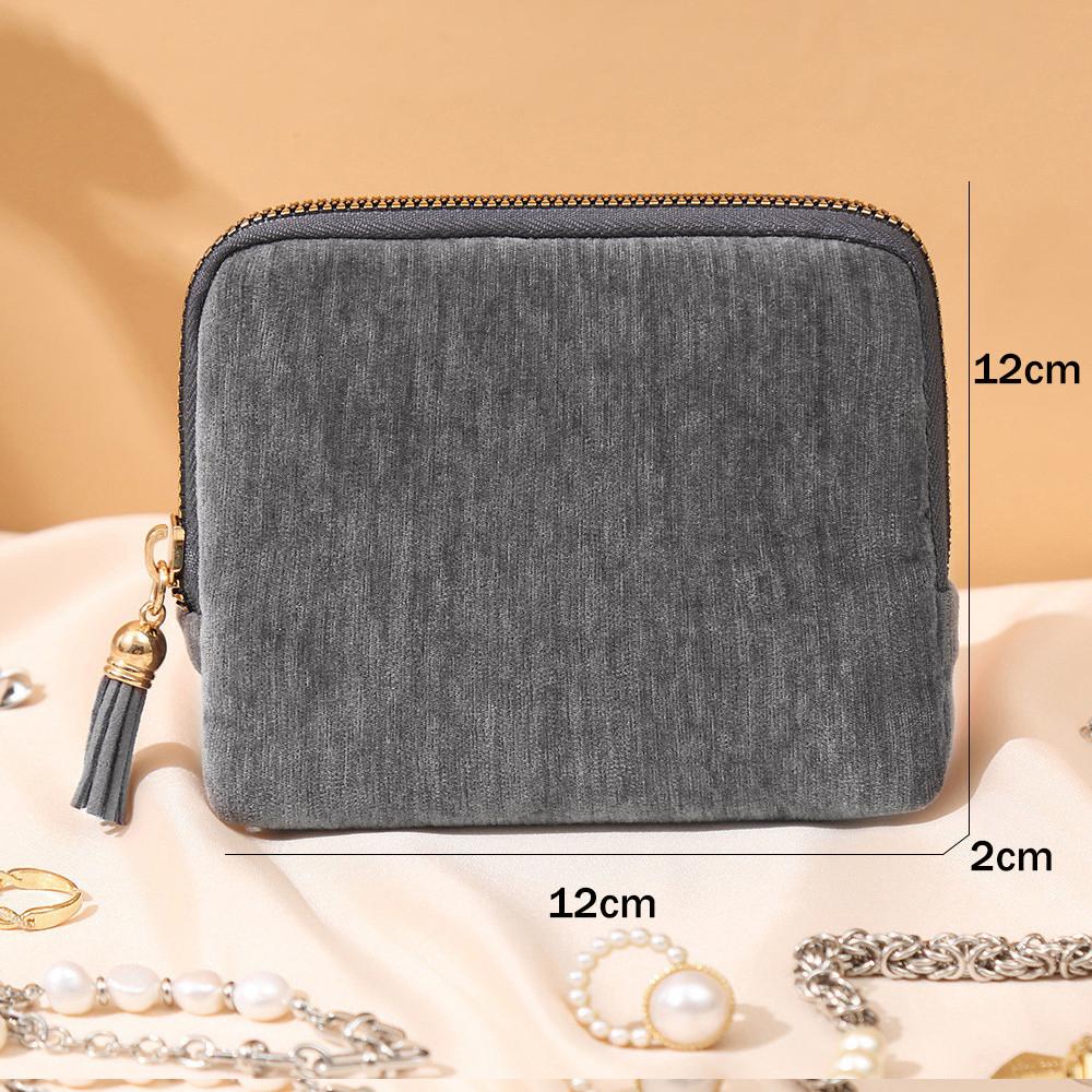 Portable Tassel Jewelry Organizer Zipper Bag Ring Bracelet Pendant Storage Pouch Beg Barang Kemas Mini - Image 5
