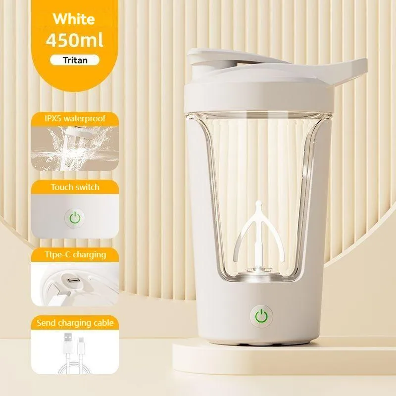 Botol Penggoncang Elektrik USB Boleh Dicas, Cawan Goncang Protein & Pengadun Kopi Mudah Alih - Image 5