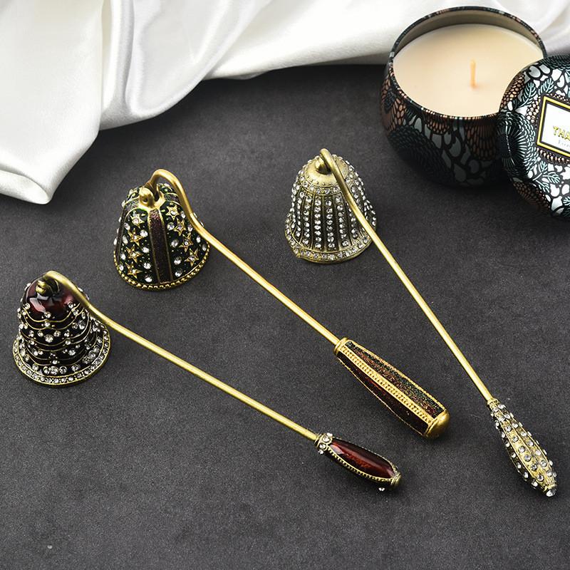 Vintage Candle Snuffer Aromatherapy Extinguisher Handheld Brass Decorative Bell Pemadam Lilin - Image 5