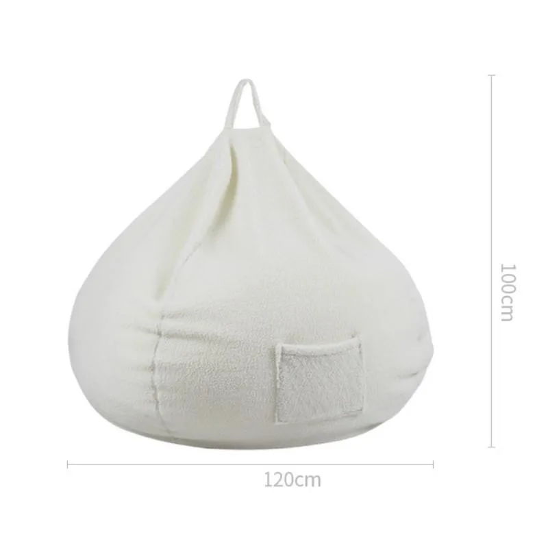 Fluffy Sherpa Lamb Wool Bean Bag Sofa Single Seater Leisure Tatami Floor Chair For Living Room Kerusi Bean Bag - Image 5