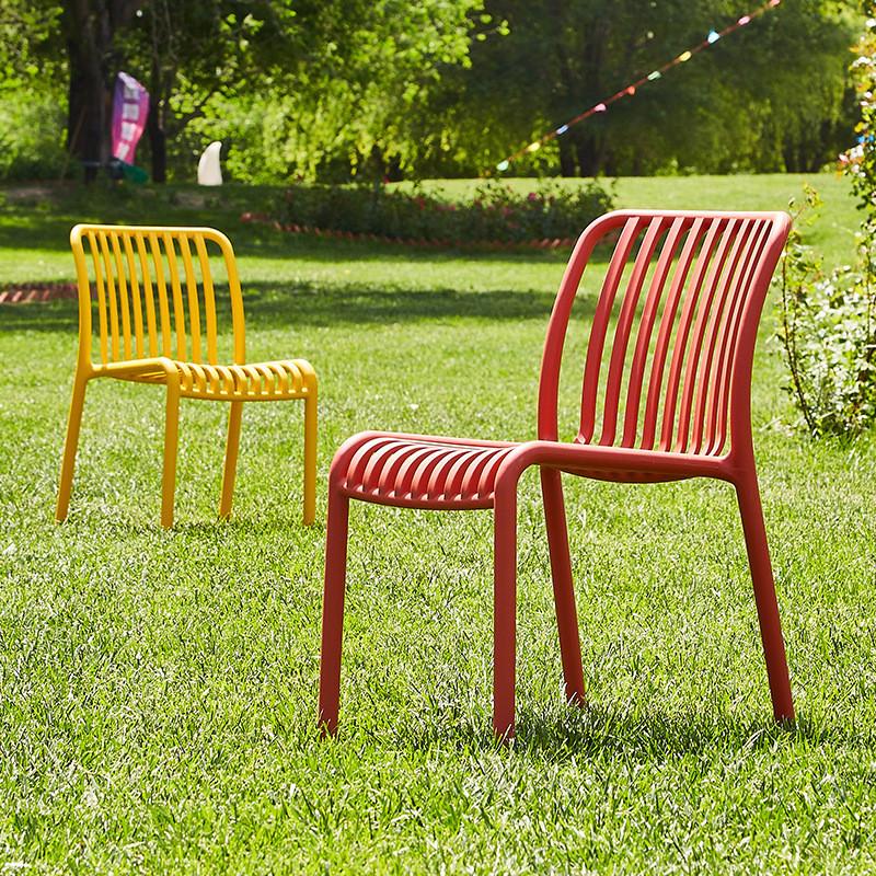 Stackable Plastic Leisure Chair Outdoor Balcony Garden Patio Relax Chair Kerusi plastik - Image 5