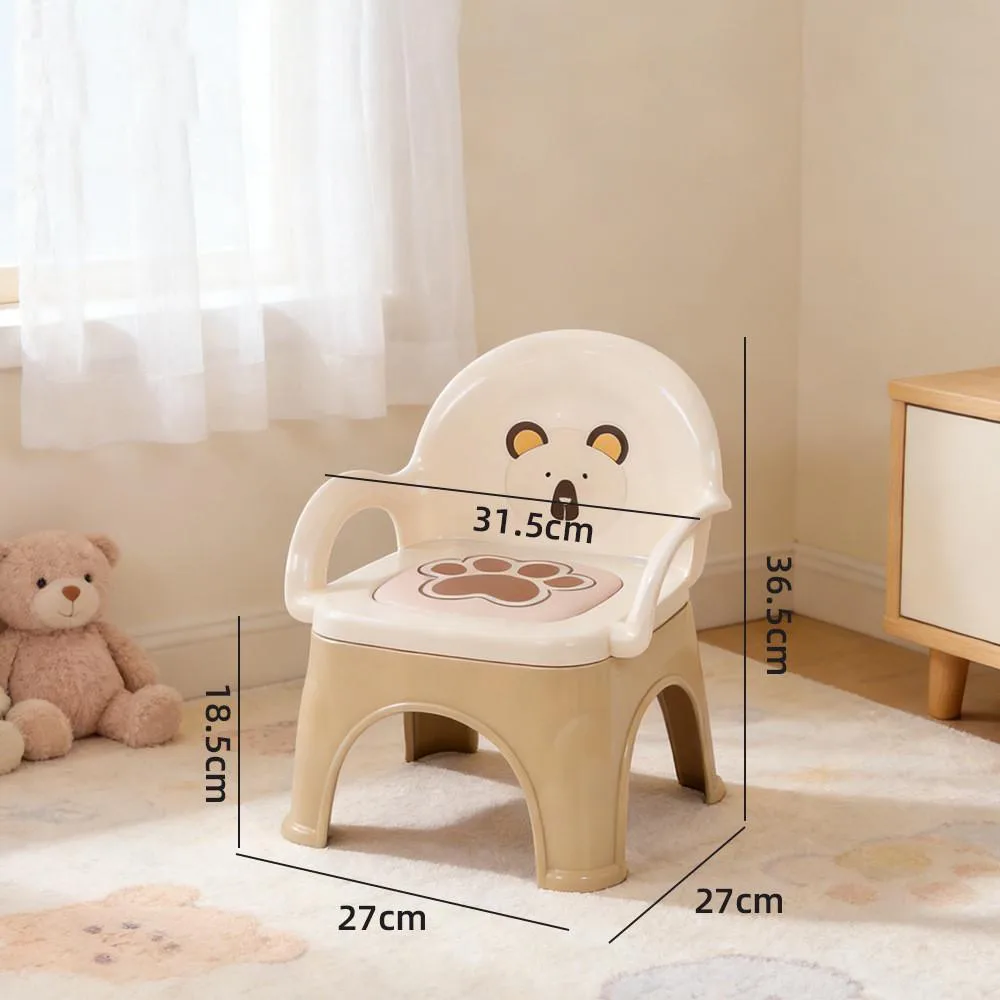 Kids Squeaky Cartoon Chair With Backrest Anti Slip Dining Stool For Baby Feeding Kerusi Kanak-Kanak - Image 5