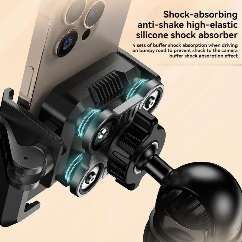 Shock Absorbing Phone Navigation Mount For Electric Motorcycle And Bicycle Pemegang Telefon - Image 5