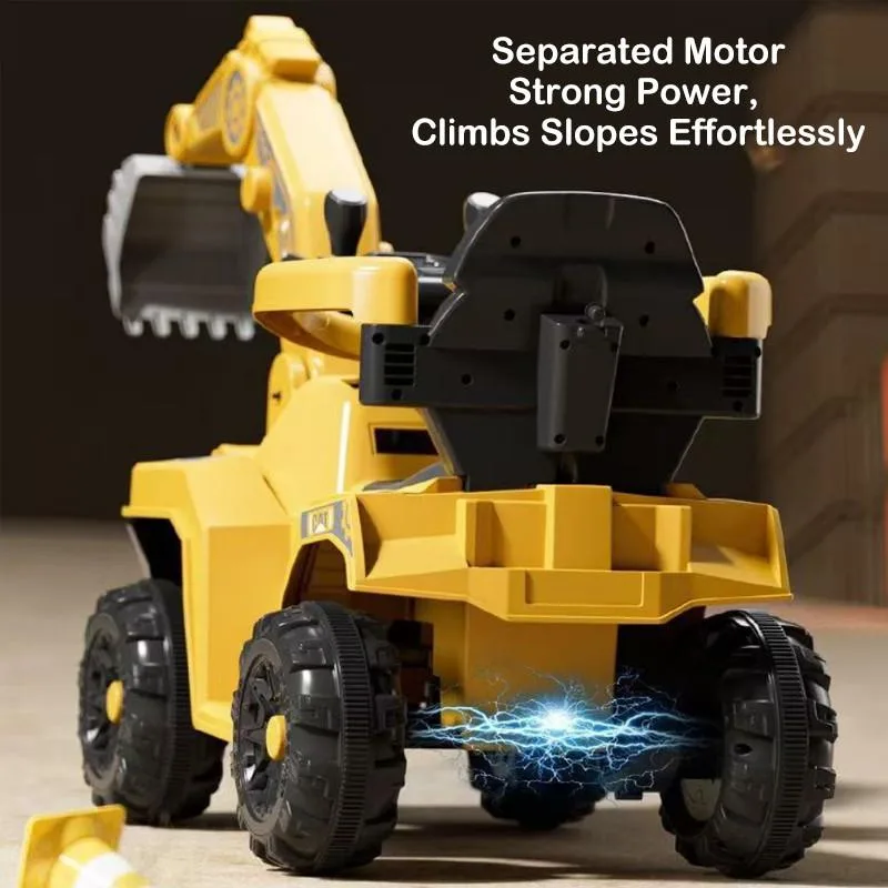 Kids Ride On Excavator Toy Dual Motor 4 Wheel Electric Car For Baby Boys Excavator Elektrik Mainan - Image 5