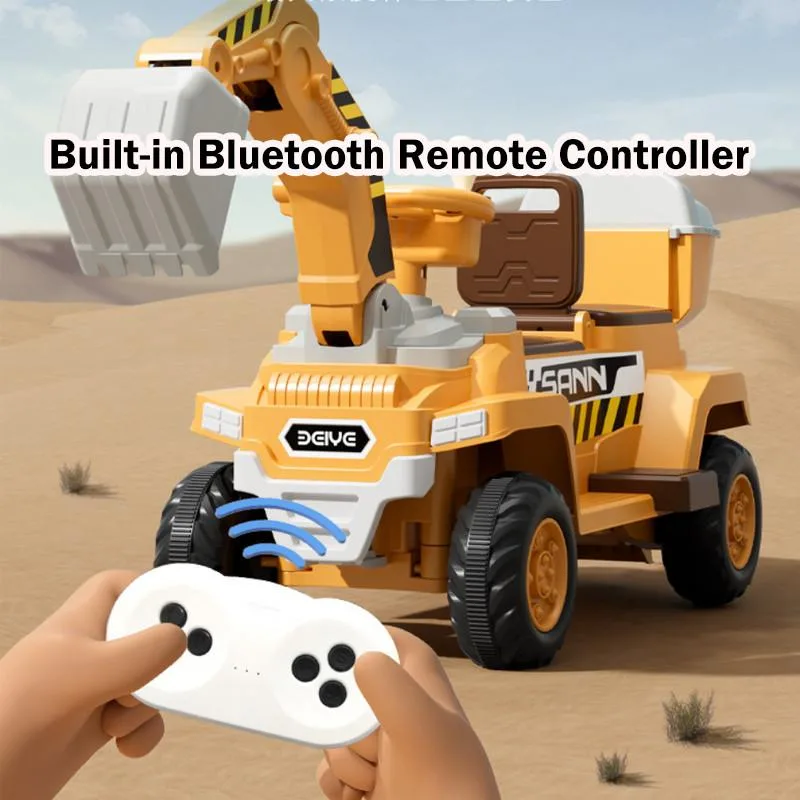 2-Seat Kids Excavator Toy Car Electric Remote Control Digger Construction Vehicle Kereta Mainan Penggali Elektrik - Image 5
