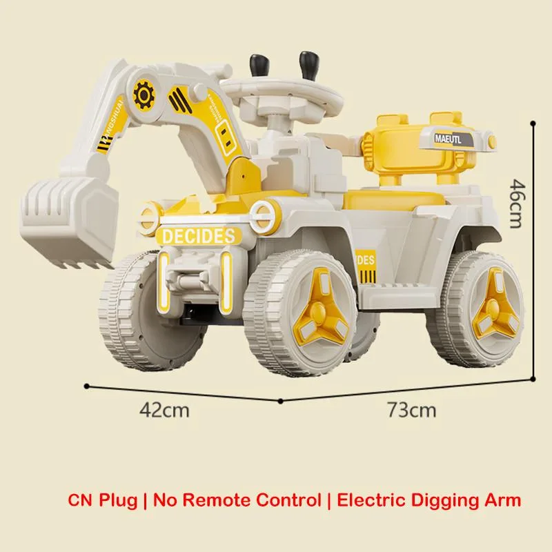 Kids Excavator Toy Car Dual Motor Ride On Electric Digger Ride-On Excavator Elektrik Untuk Kanak-kanak - Image 5
