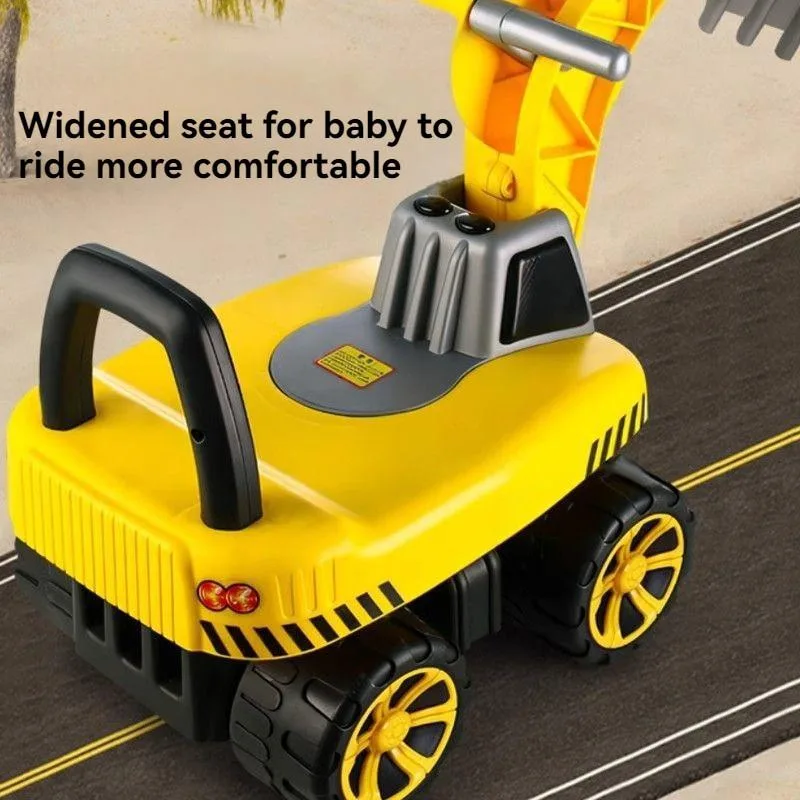 Kids Large Ride On Excavator Toy Sliding Scooter Digger Car For Baby Ride-On Excavator Untuk Kanak-kanak - Image 5