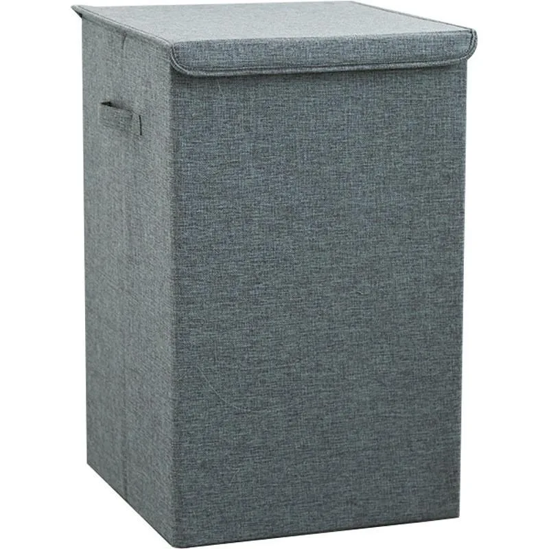 Foldable Fabric Laundry Basket Cotton Linen Dirty Clothes Hamper Large Capacity Home Storage Bin Bakul Dobi - Image 5