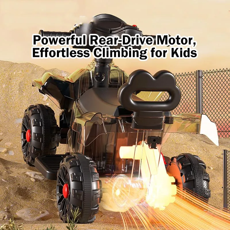 Kids Electric Four Wheel Beach Buggy Ride On Toy With Music Rechargeable Kenderaan Pantai Elektrik - Image 5
