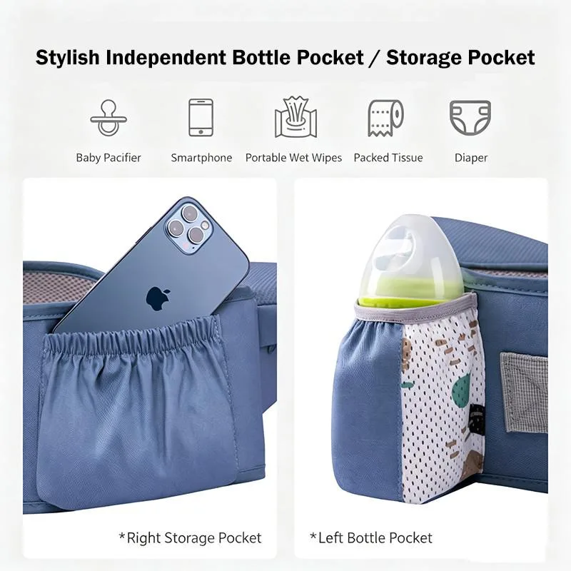 Multifunctional Baby Hip Seat Carrier Four Season Front Carry Infant Sling Hip Seat Bayi - Image 5