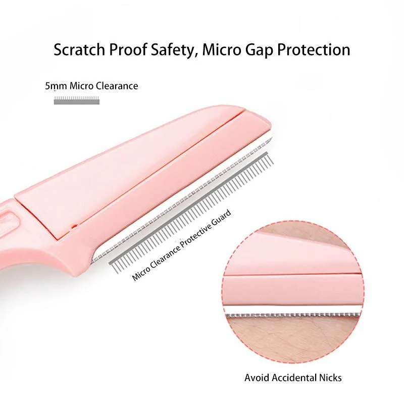 Foldable Safe Anti Cut Eyebrow Razor Set For Women Eyebrow Trimming Shaver Beauty Tools Set Pisau Alis - Image 5