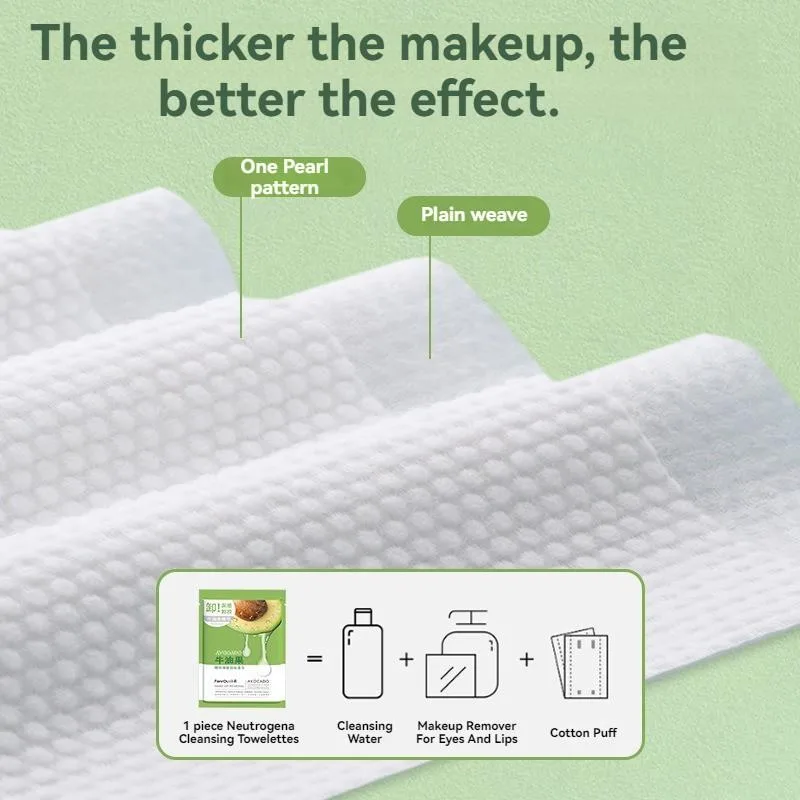 Disposable Makeup Remover Wipes Deep Cleansing For Face And Lips Makeup Cotton Pad Tisu Penghapus Solek - Image 5