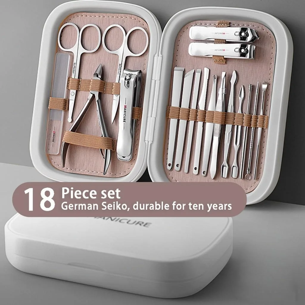 Set Pemotong Kuku Keluli Tahan Karat Profesional, Kit Penjagaan Kuku Pelbagai Fungsi - Image 5