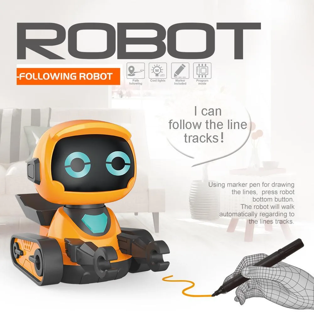 Robot Pintar Interaktif untuk Kanak-Kanak, Mainan Pendidikan Awal Melukis dengan Kesan Bunyi Berkualiti Tinggi - Image 6