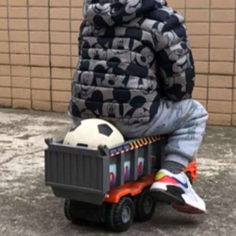 Trak Mainan Saiz Besar Model Kenderaan Kejuruteraan Dump Truck Untuk Budak Lelaki - Image 6