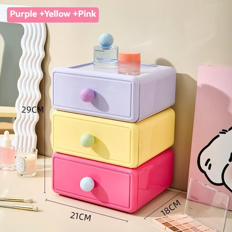Kotak Penyimpanan Desktop Berlaci Organizer Alat Tulis Multi Warna Multifungsi Kapasiti Besar - Image 6