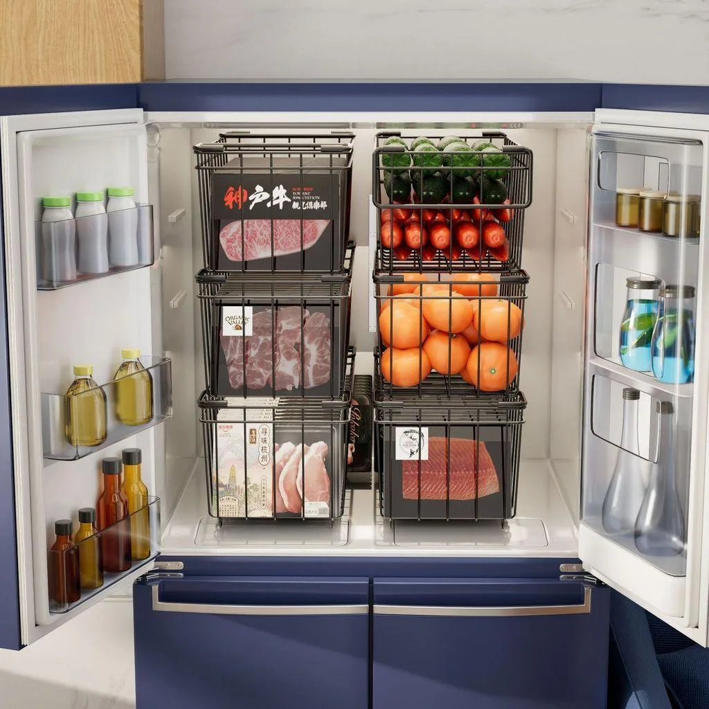 Rak Penyimpanan Peti Sejuk Tetap Bakul Beku Laci Kabinet Dapur Organizer Serbaguna - Image 6