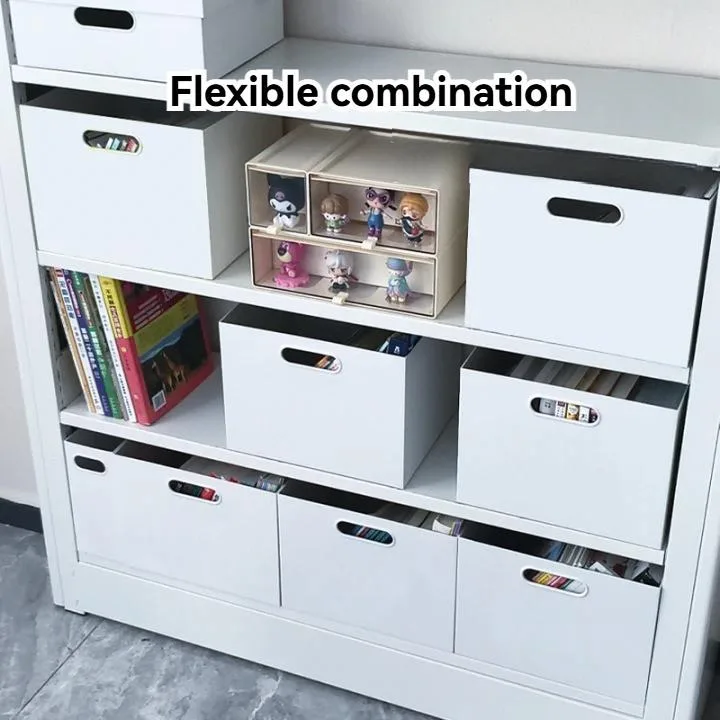 Rak Buku Gaya Jepun Kotak Penyimpanan Buku Sudut Tegak Untuk Rumah Organizer Pakaian - Image 6