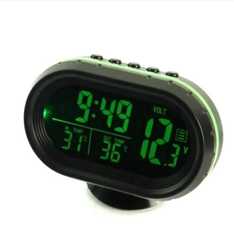 Jam Digital Dashboard Kereta Dengan Lampu Malam & Penunjuk Suhu, Aksesori Dalaman Auto - Image 6