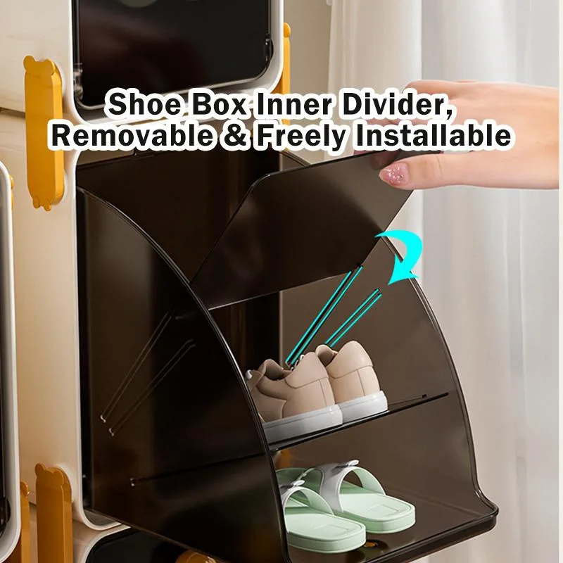 Kids Shoe Rack Storage Organizer Children Footwear Cabinet Shelf Stand Rak Kasut Budak - Image 6