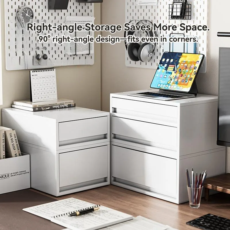 Stackable A4 File Cabinet Drawer Desktop Office Storage Organizer Multi Tier Kabinet Fail Berlaci - Image 6