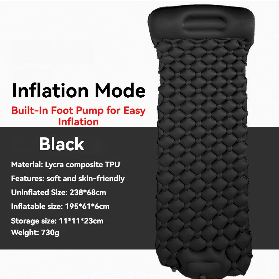 Thickened Moisture-proof Foldable Inflatable Mattress for Outdoor Camping & Sports Tilam Angin - Image 6