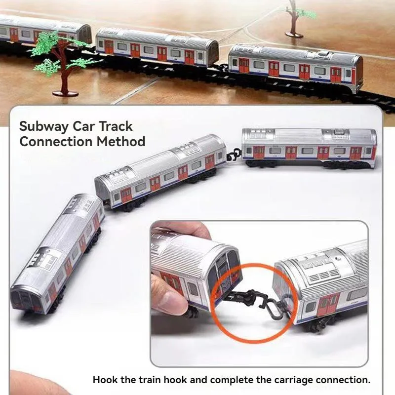 Kids Electric Track Train Toy Retro High Speed Rail Simulation For Boys Kereta Api Mainan Berlandasan - Image 6