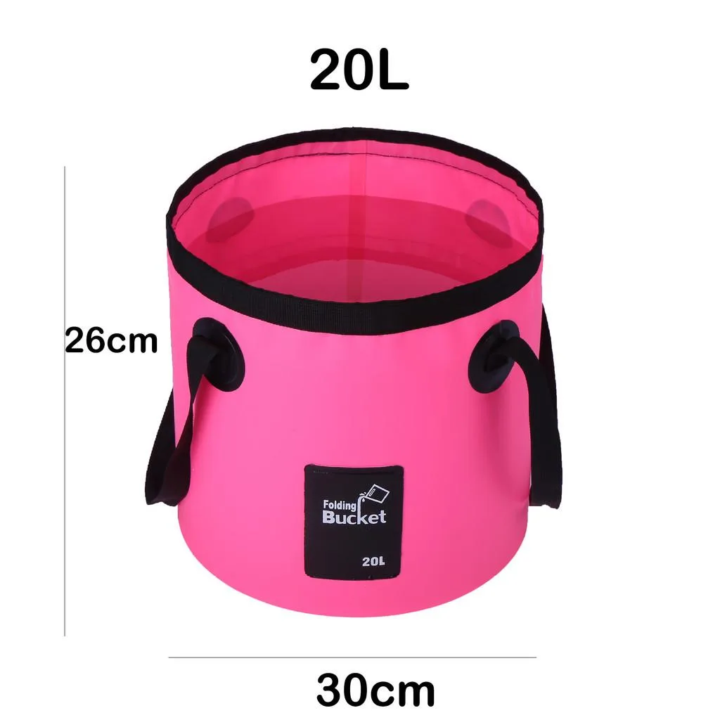Portable PVC Collapsible Water Bucket For Outdoor Camping Water Storage Baldi Air Lipat - Image 6