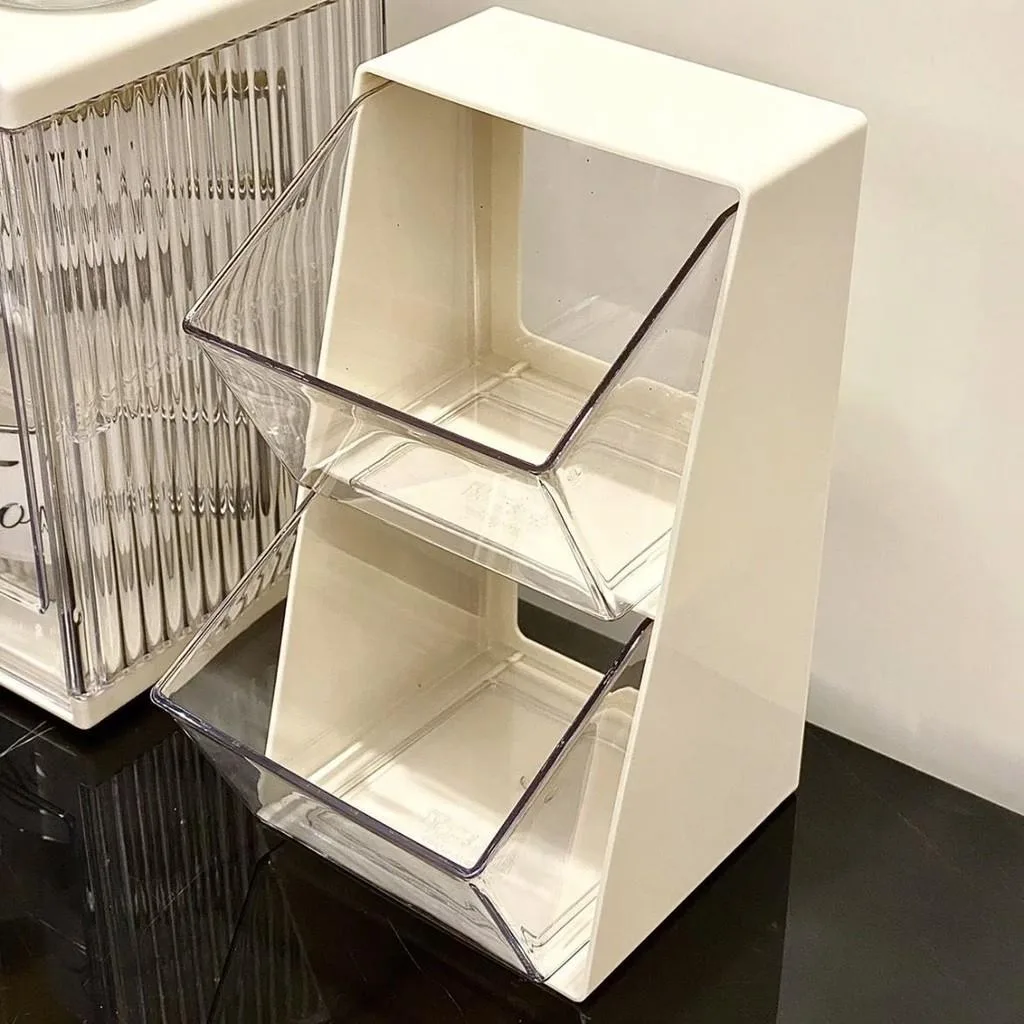 Transparent Tea Bag Storage Box Desktop Coffee Organizer for Office Pantry Kotak Simpanan uncang teh - Image 6