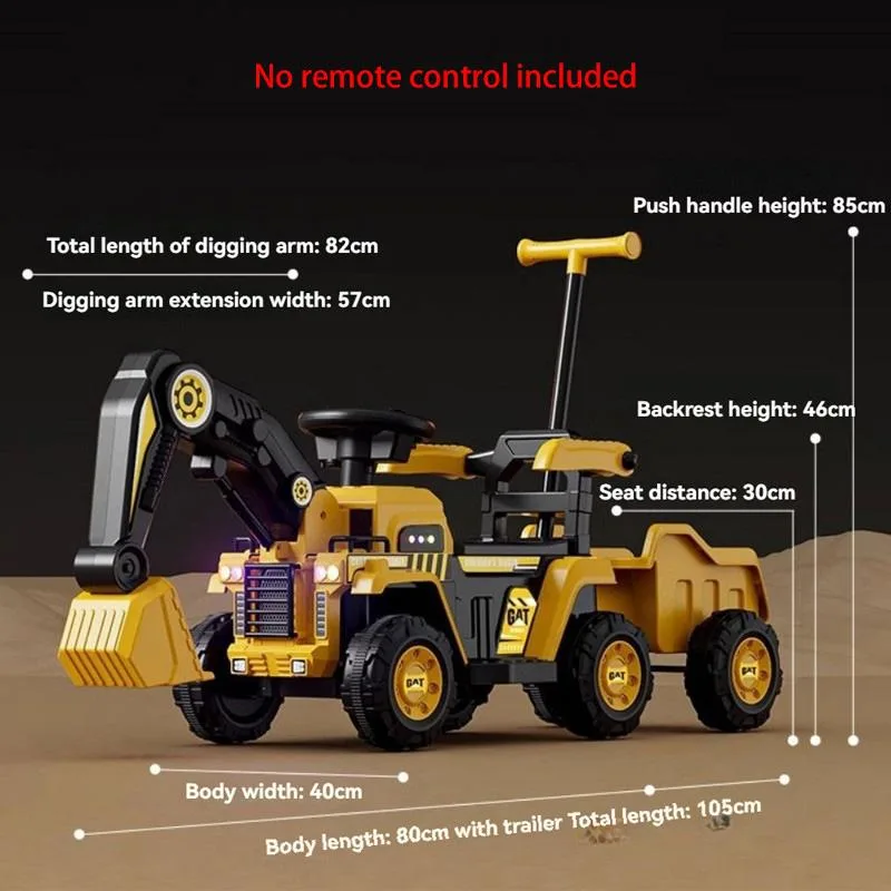 Large Electric Excavator Toy for Kids Rechargeable Construction Digger Truck Engineering Vehicle Jengkaut Elektrik - Image 6