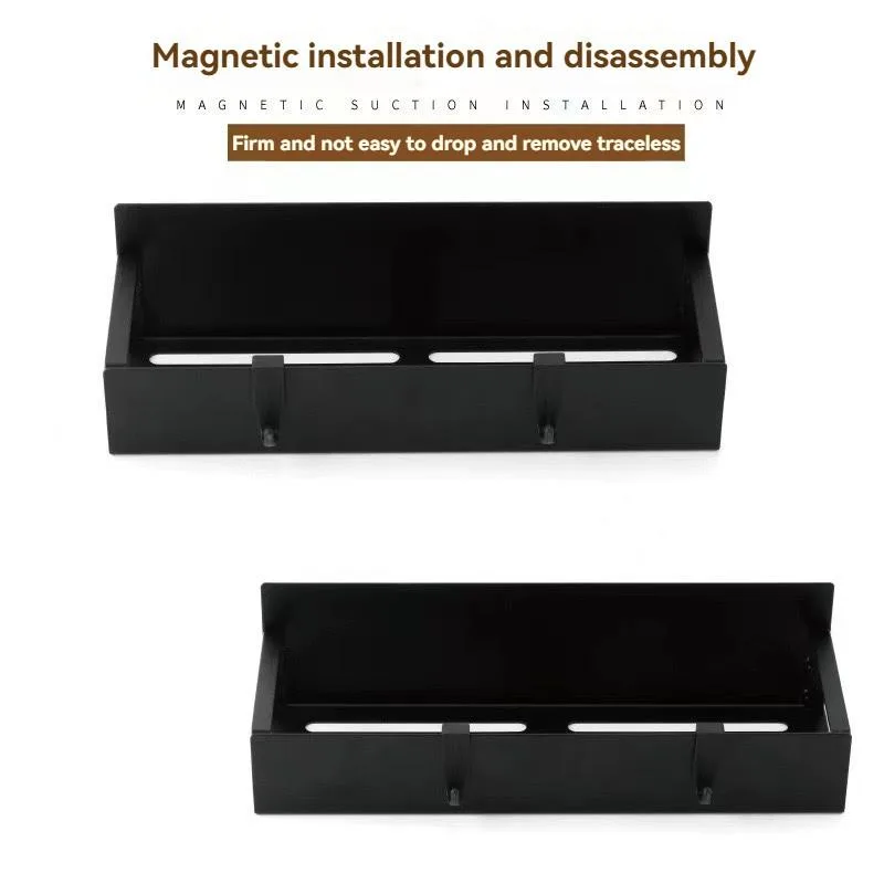 Magnetic Refrigerator Rack No Drill Seasoning Holder Washing Machine Side Storage Rak Magnetik Untuk Peti Sejuk - Image 6