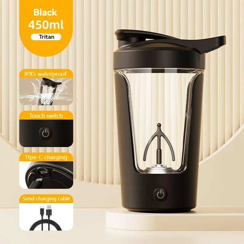 Botol Penggoncang Elektrik USB Boleh Dicas, Cawan Goncang Protein & Pengadun Kopi Mudah Alih - Image 6