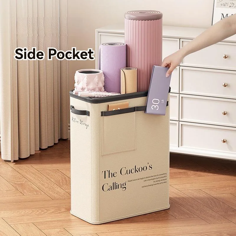 Foldable Yoga Storage Box Sports Equipment Organizer Basket Home Storage Bin Kotak Penyimpanan Yoga Boleh Lipat - Image 6