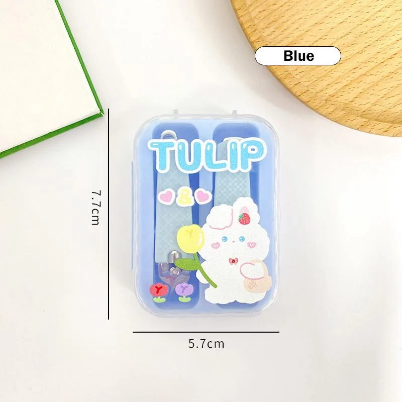 Cartoon Nail Clipper Cute Mini Portable Oblique Nail Clipper Gunting Kuku - Image 6