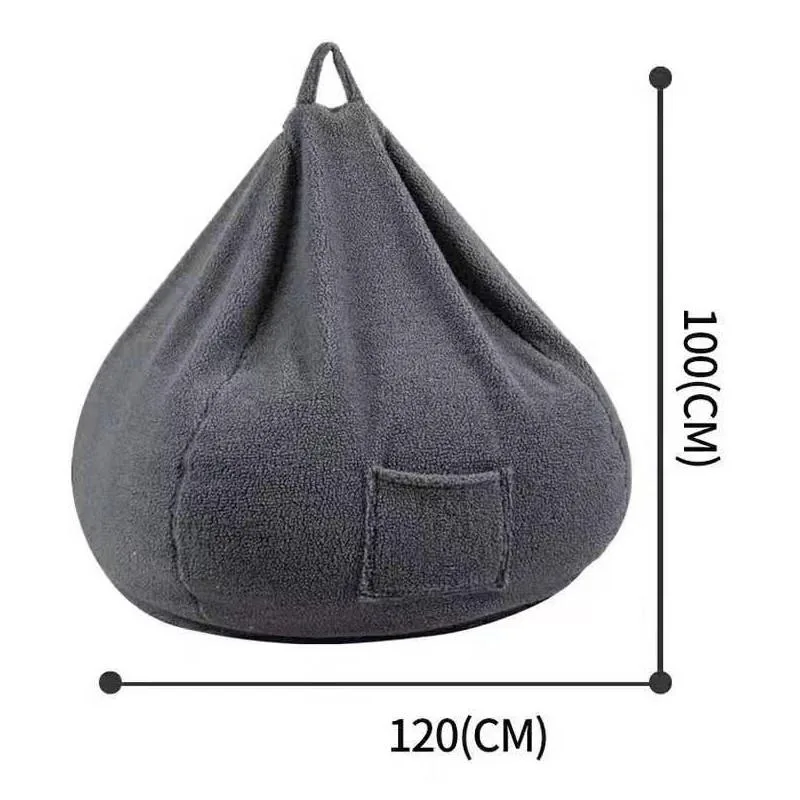 Fluffy Sherpa Lamb Wool Bean Bag Sofa Single Seater Leisure Tatami Floor Chair For Living Room Kerusi Bean Bag - Image 6