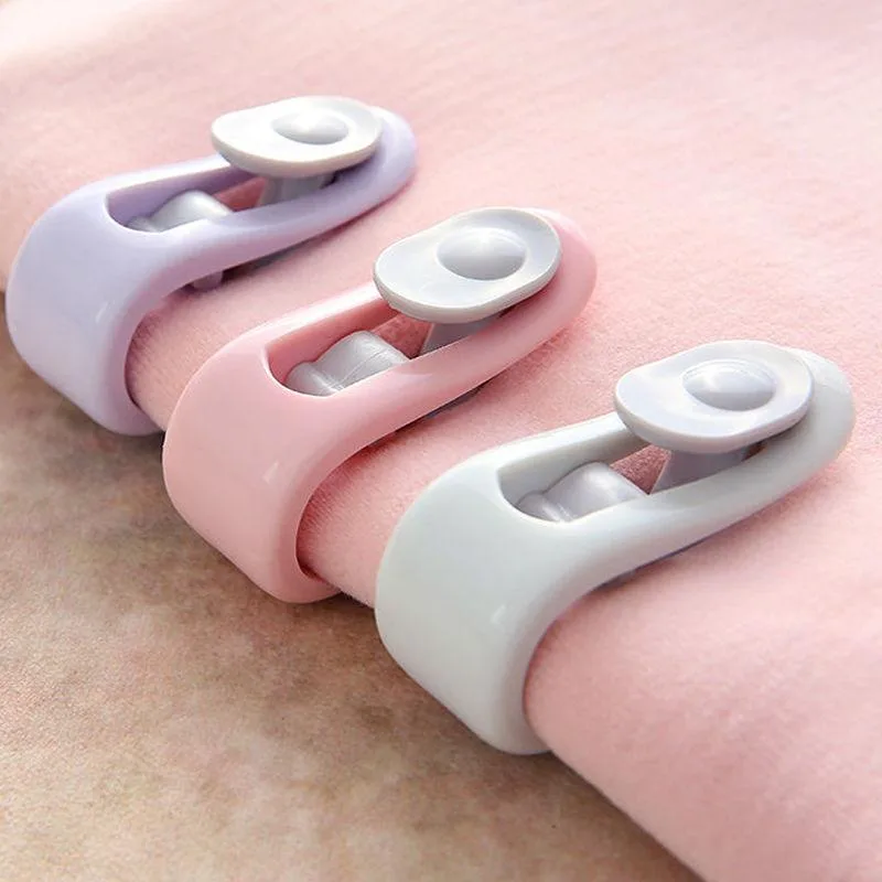 1PC Needle Free Quilt Clip Thumb Buckle Bed Sheet Duvet Cover Fastener AntiSlip Sock Holder Penyangkut selimut - Image 6