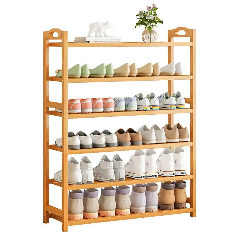Bamboo Shoe Rack Multi-Tier Floor Standing Shoe Organizer For Home Storage Shelf Rak kasut kayu - Image 6