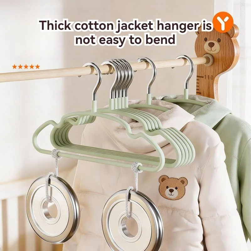 Kids Baby Hanger Anti Slip Thickened Non Mark Children Clothes Rack Home Laundry Penyangkut Baju kanak-kanak - Image 6