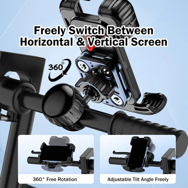 Shock Absorbing Anti Shake Phone Navigation Mount For Motorcycle E Bike Bicycle Food Delivery Pemegang Telefon - Image 6