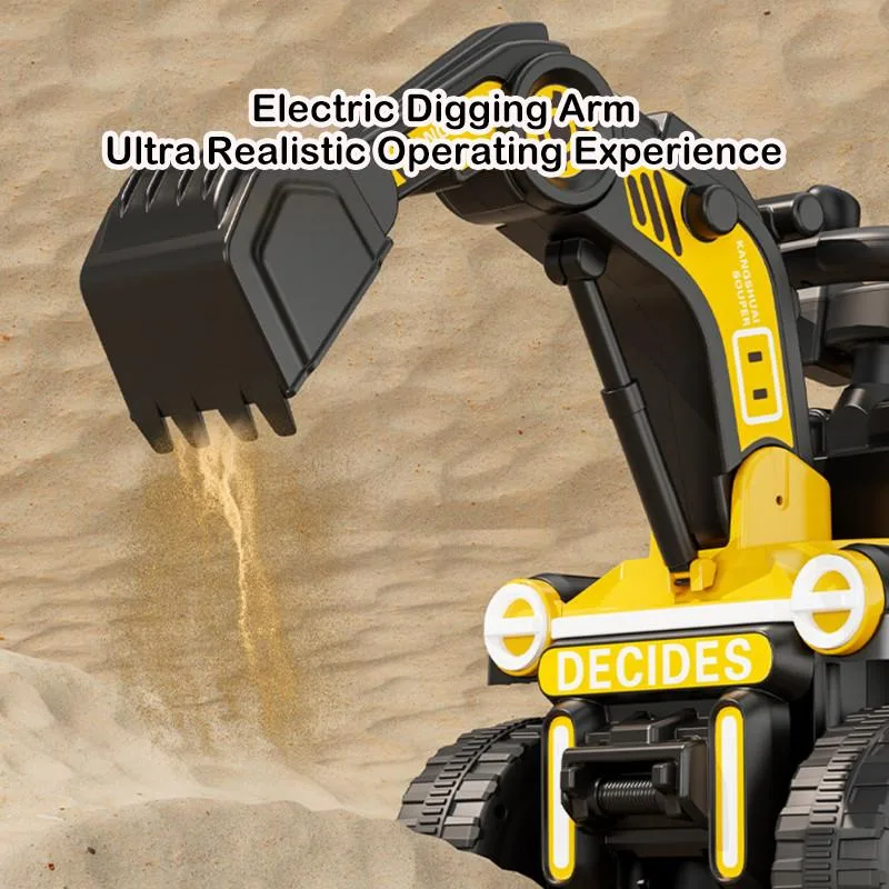 Kids Excavator Toy Car Dual Motor Ride On Electric Digger Ride-On Excavator Elektrik Untuk Kanak-kanak - Image 6