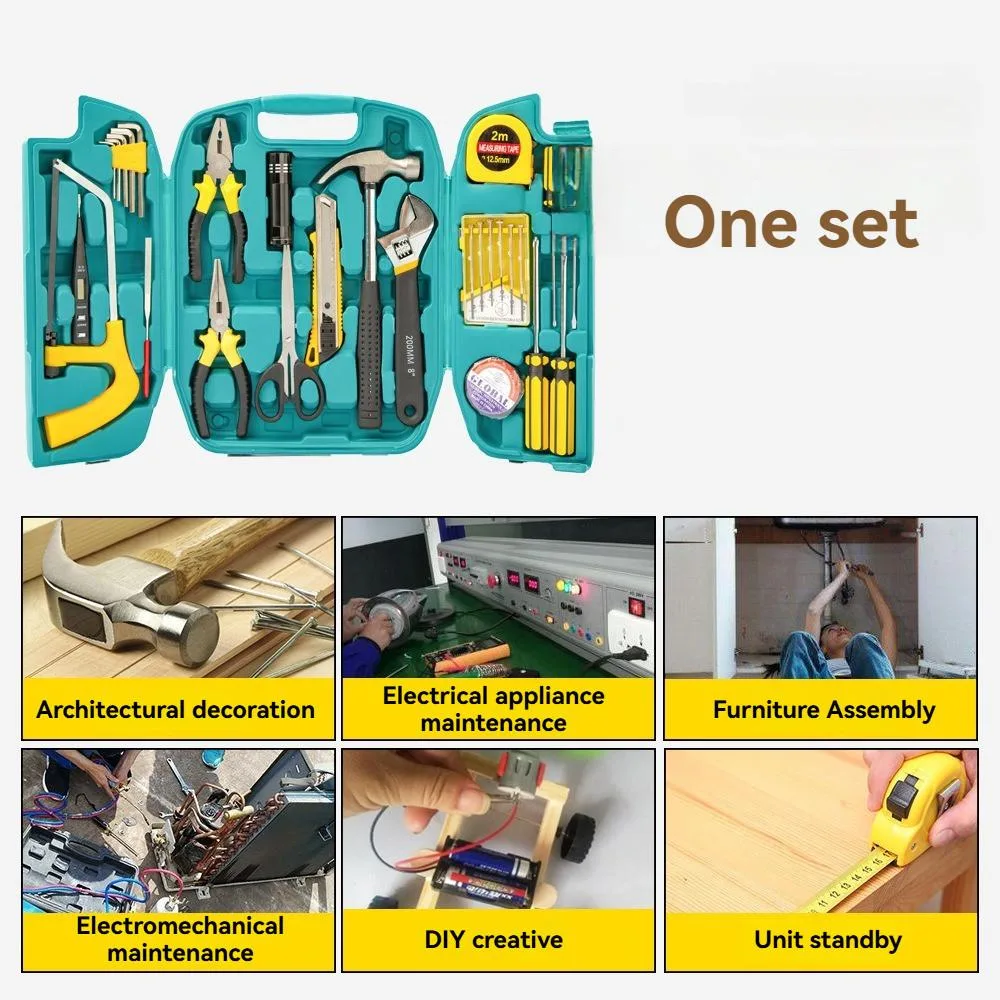 Home Hardware Tool Set Small Maintenance Combination Manual Tool Car Hammer Kit Set Alat Perkakasan - Image 6