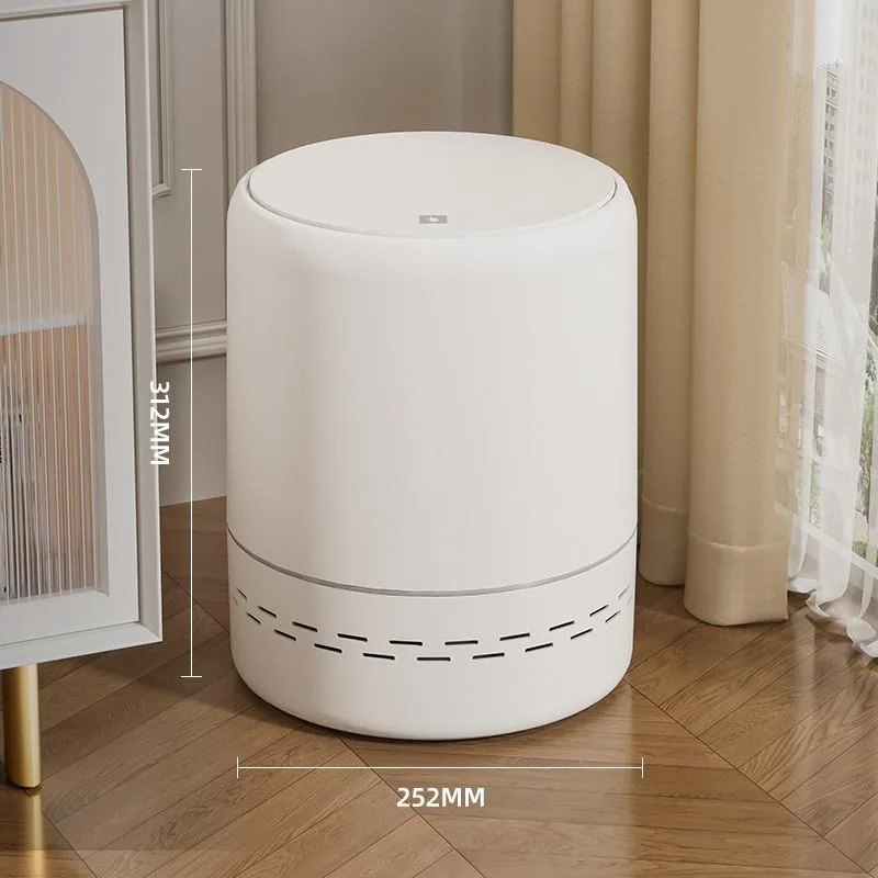 Trash Can Air Pressure Lid Waste Bin For Home Kitchen Bathroom Bedroom Living Room Tong Sampah - Image 6