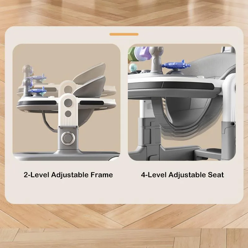 Multifunctional Foldable Height Adjustable Baby Walker With Music For Toddlers Kereta Jalan Bayi - Image 6