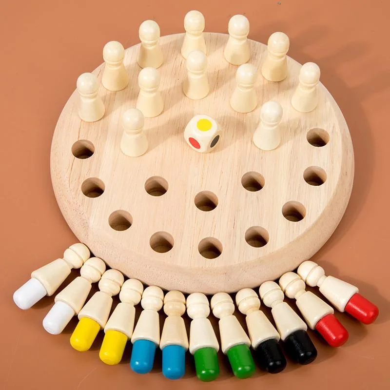 Color Memory Chess Concentration Training Educational Brain Game For Kids Parent Child Desktop Toy Catur Ingatan - Image 6