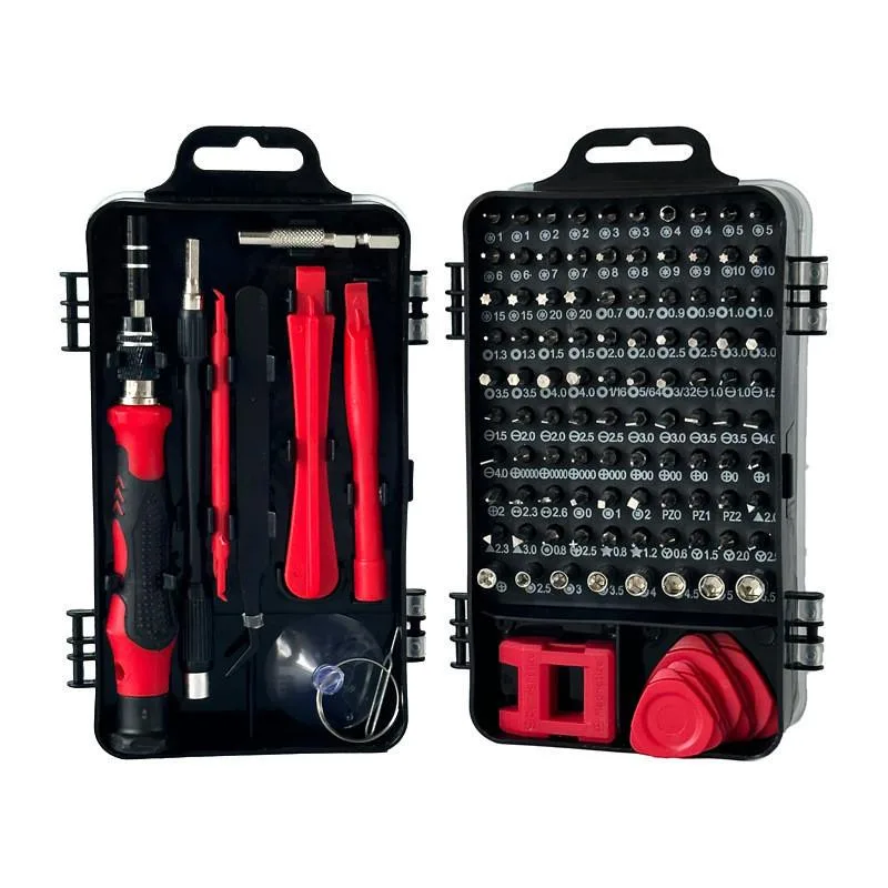 Set Pemutar Skru Ketepatan 115-dalam-1, Kit Alat Baiki untuk Telefon, Jam & Komputer Riba - Image 7