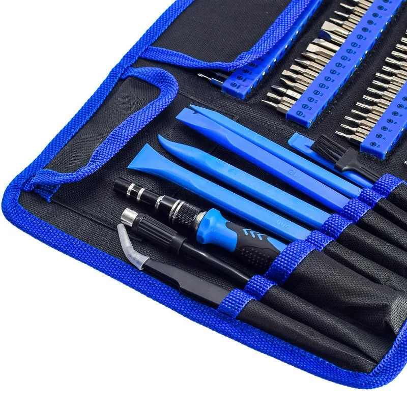 Set Pemutar Skru Baiki Telefon Profesional 168-dalam-1, Alat Ketepatan Keluli CRV Serbaguna - Image 7