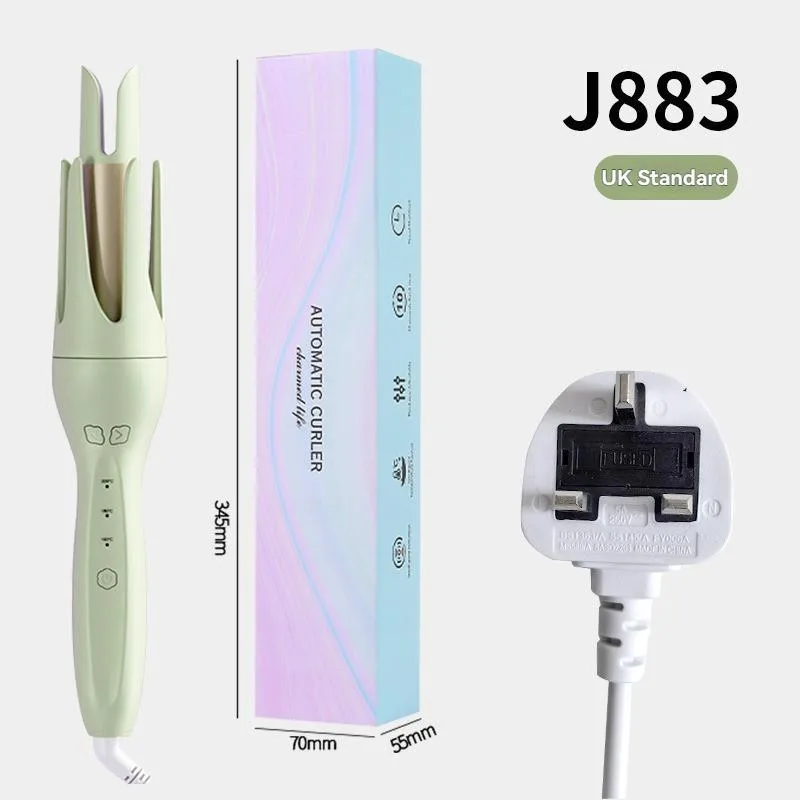 Mesin Penggulung Rambut Automatik 28mm, Alat Penggaya Rambut Elektrik Gelombang Besar dengan Penjagaan - Image 7