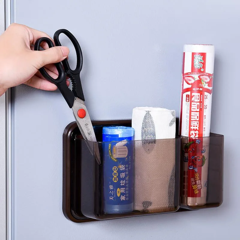 Kotak Simpanan Magnet Peti Sejuk, Pemegang Peralatan Dapur & Rak Simpanan Filem Lekat Gaya Jepun - Image 7
