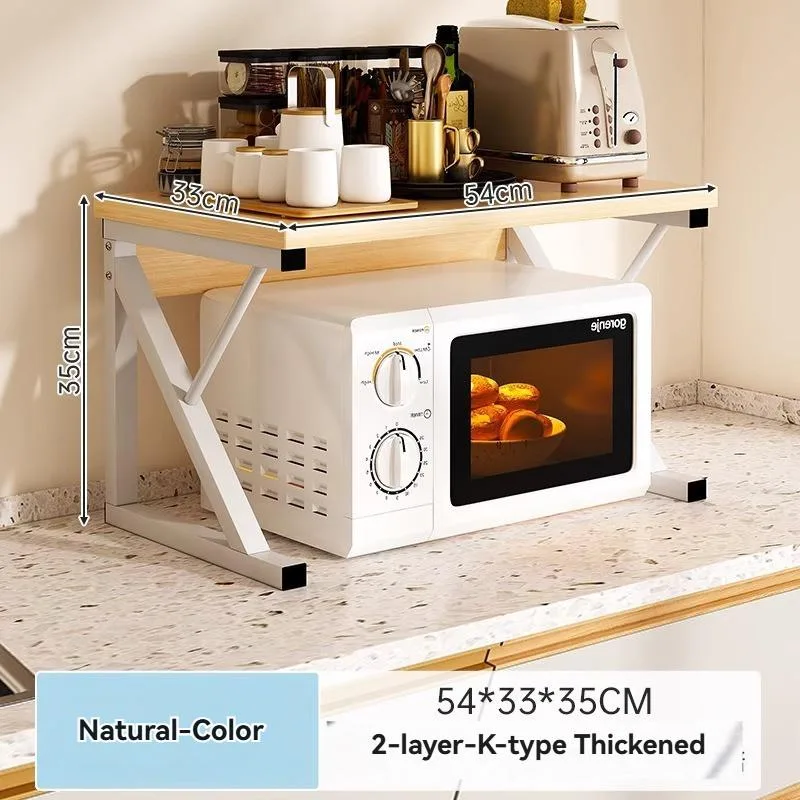 Rak Microwave Berbilang Tingkat Multifungsi Untuk Perasa & Ketuhar - Image 7